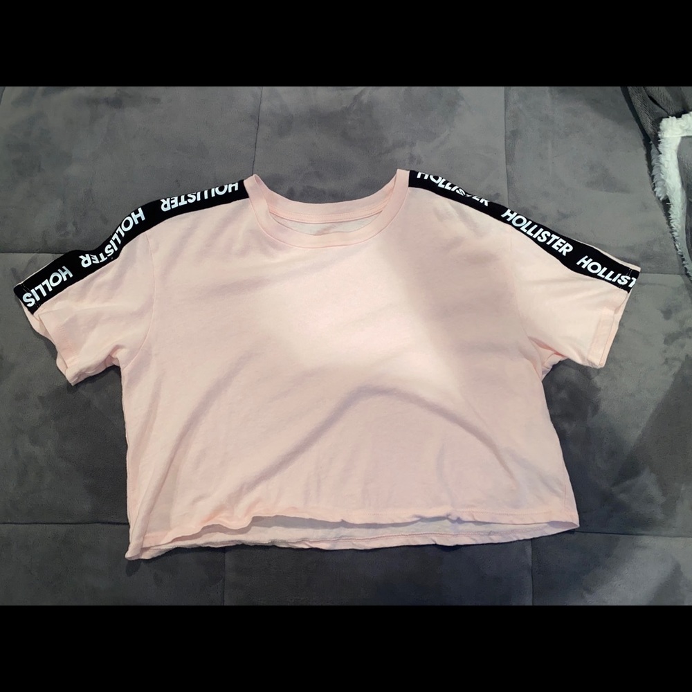 Hollister pastel pink crop top